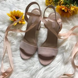 Forever 21 lace up heels
